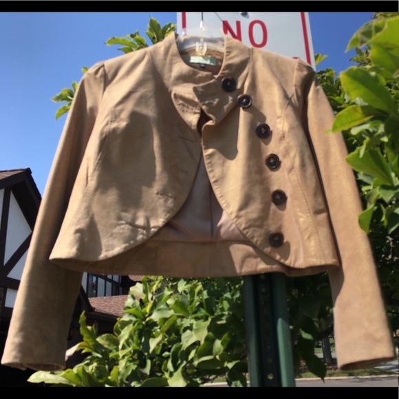 Iridescent Gold Suede WaistJacket by Lulu&Veronica - Picture 1 of 6